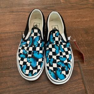 *BRAND NEW* butter fly slide-on vans
